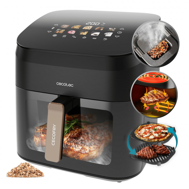 Cecotec Cecofry&Grill Smokin' 8500 õhufritüür, 8.5 L, 2200 W, must
