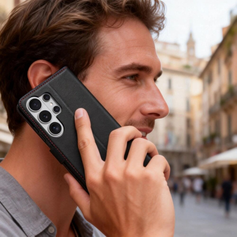 Tech-Protect rahakotikorpuse ümbris Samsung Galaxy S26 Ultra jaoks, must/punane
