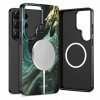 Tech-Protect Lamano MagSafe kate Samsung Galaxy S26 Ultra, must ja roheline