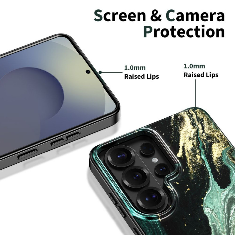 Tech-Protect Lamano MagSafe kate Samsung Galaxy S26 Ultra, must ja roheline