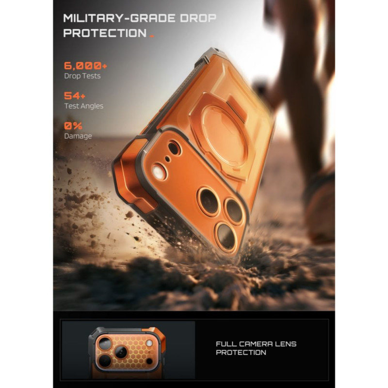 Supcase UB Grip Mag MagSafe ümbris Apple iPhone 17 Pro Max / 18 Pro Max jaoks, coral