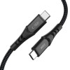 Tech-Protect UB11T Ultraboost USB-C / USB-C kaabel, PD 100W, 100 cm, must