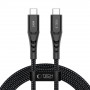 Tech-Protect UB11T Ultraboost USB-C / USB-C kaabel, PD 100W, 200 cm, must