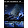 Supcase UB Aero MagSafe ümbris Samsung Galaxy Z Fold 8 Ultra jaoks kõvastatud klaasi ja privaatsusklaasiga, Aramid Blue