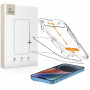 Tech-Protect Quick Set+ karastatud klaasist ekraanikaitse Apple iPhone 13 / 13 Pro / 14 / 16e jaoks, must (2 tk)