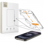 Tech-Protect Quick Set+ karastatud klaasist ekraanikaitse Apple iPhone 15 / 16 jaoks, must (2 tk)