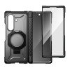 Supcase UB Grip Mag MagSafe ümbris Samsung Galaxy Z Fold 8 jaoks karastatud klaasi ja privaatsusklaasiga, must