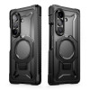 Supcase UB Grip Mag MagSafe ümbris Samsung Galaxy Z Fold 8 jaoks karastatud klaasi ja privaatsusklaasiga, must