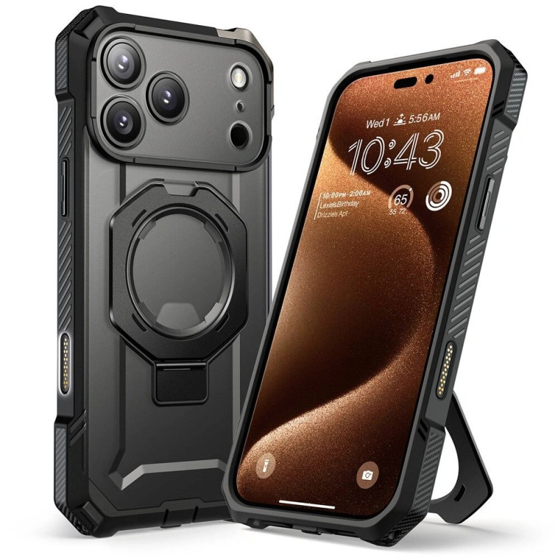 Supcase Unicorn Beetle Grip Mag MagSafe ümbris Apple iPhone 17 Pro Max jaoks, must