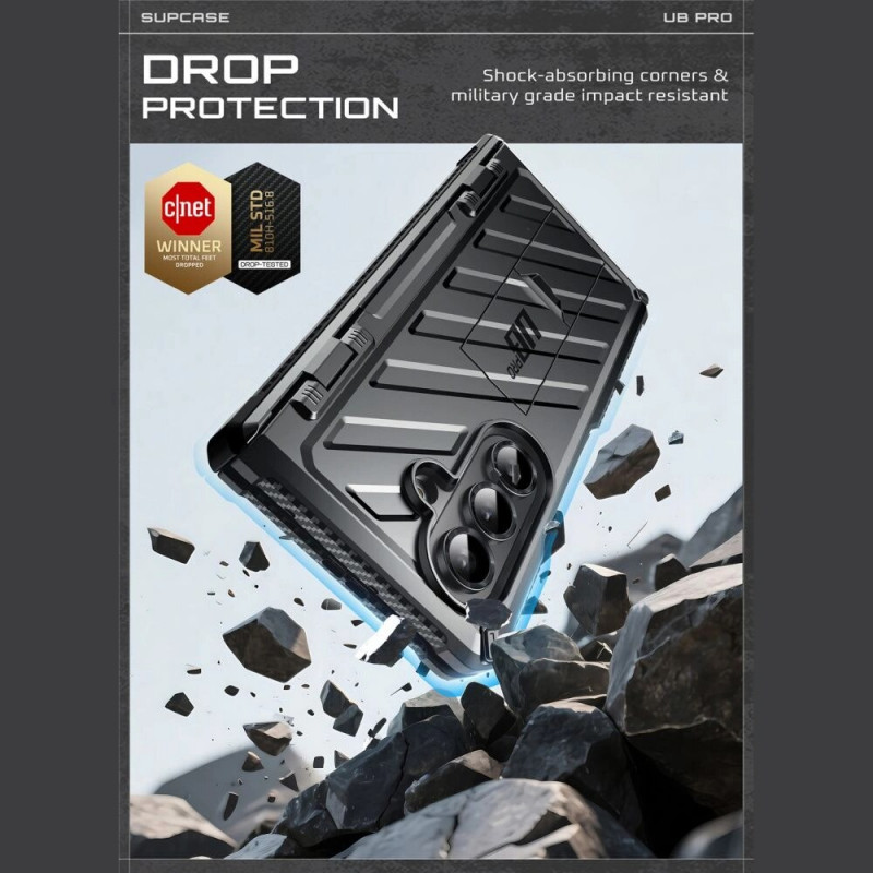 Supcase Unicorn Beetle Pro ümbris Samsung Galaxy Z Fold 7 jaoks, must