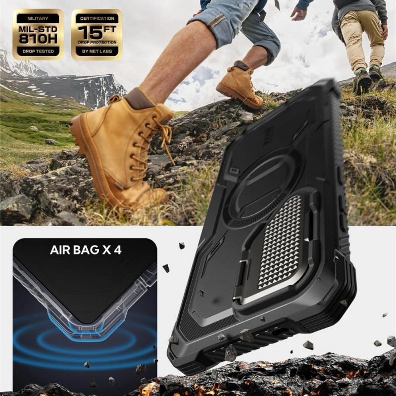 Supcase IBLSN ArmorBox Mag MagSafe ümbris Samsung Galaxy S25 Ultra jaoks, must