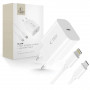 Tech-Protect NC20W 1-port USB-C seinalaadija PD 20W Lightning-kaabliga, valge, 100 cm