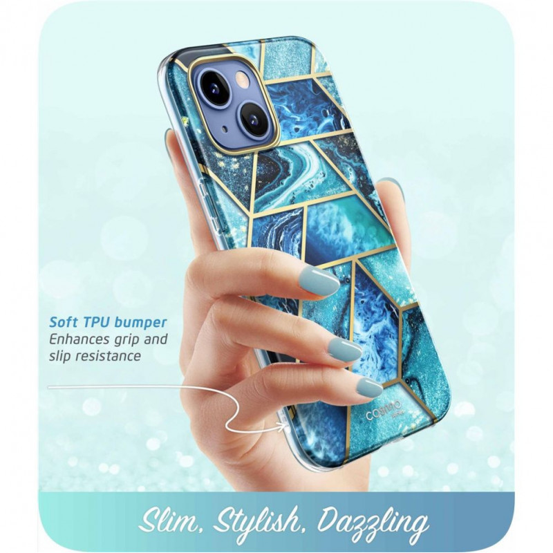 Supcase Cosmo kaitseümbris Apple iPhone 14 Plus / 15 Plus jaoks, Ocean Blue