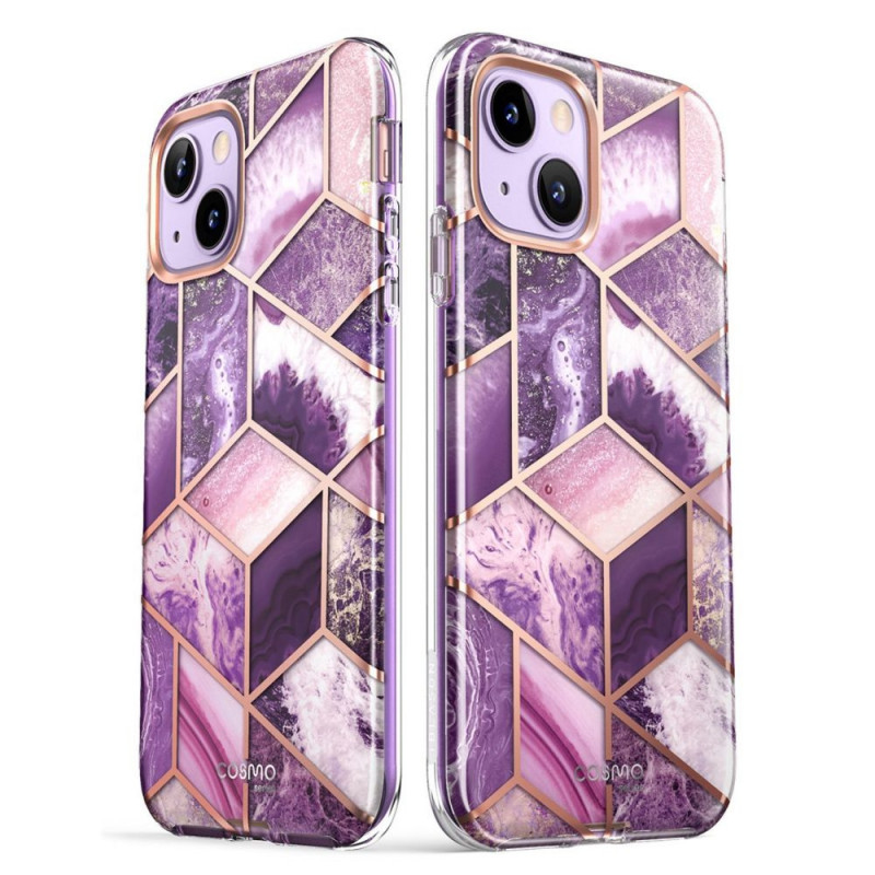 Supcase Cosmo ümbris Apple iPhone 14 Plus / 15 Plus jaoks, Marble Purple