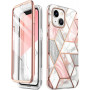 Supcase Cosmo kaitsekate Apple iPhone 14 Plus / 15 Plus, Pink Marble