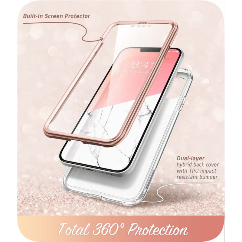 Supcase Cosmo kaitsekate Apple iPhone 14 Plus / 15 Plus, Pink Marble