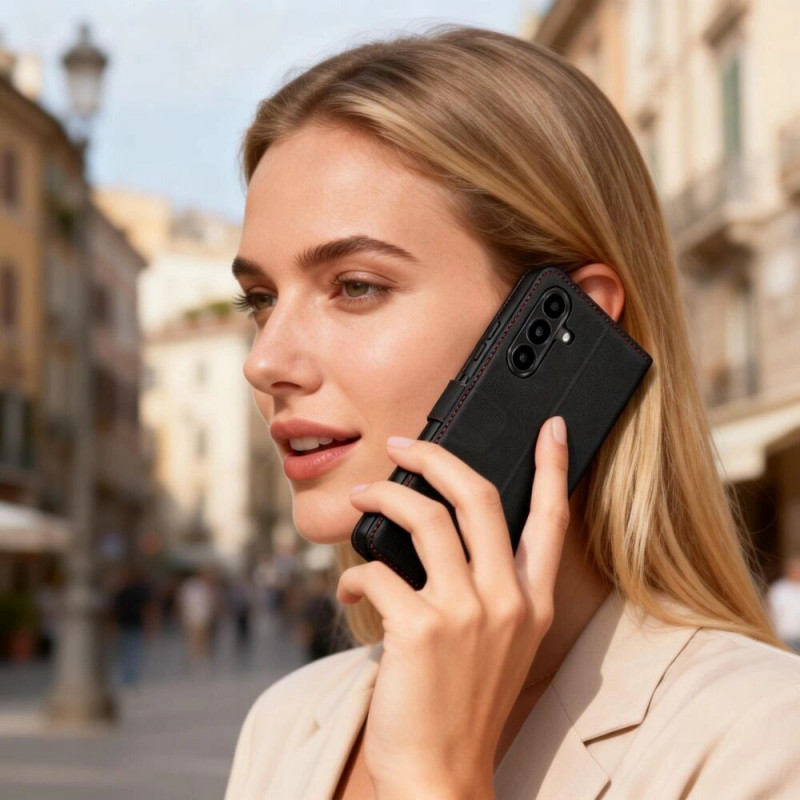 Tech-Protect rahakotikorpuse ümbris Samsung Galaxy A57 5G jaoks, must/punane
