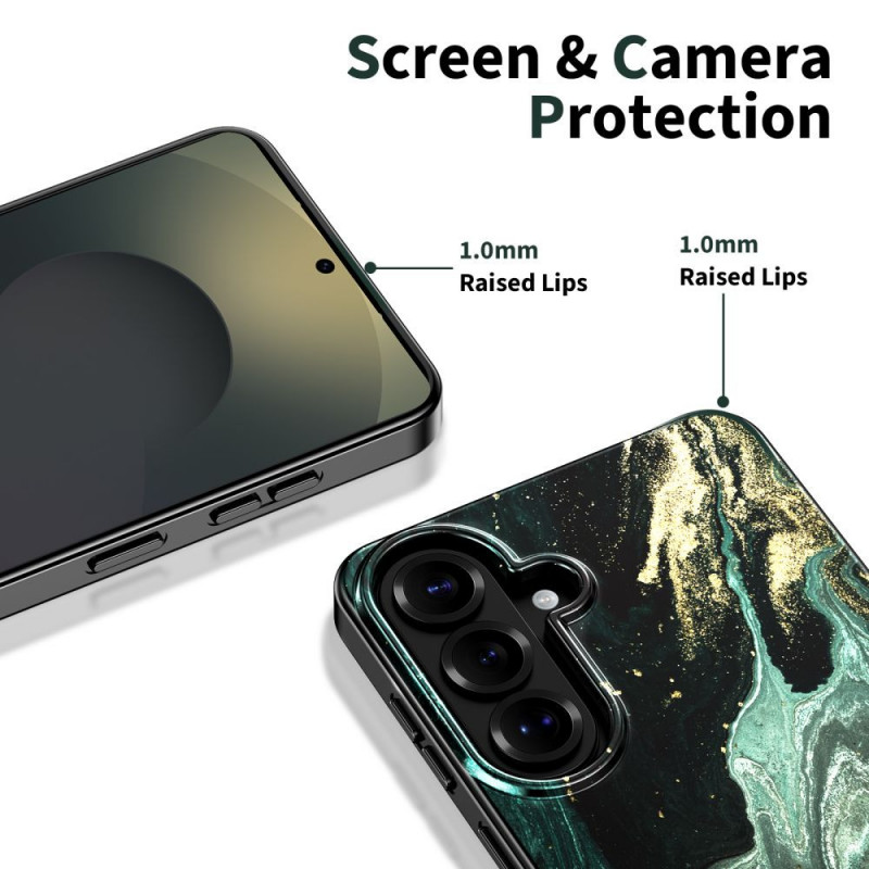 Tech-Protect Lamano MagSafe kaitseümbris Samsung Galaxy A57 5G jaoks, must ja roheline
