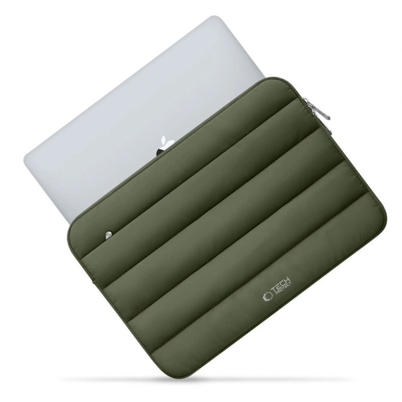 Tech-Protect Fluffy sülearvuti kott 13-14", Army Green