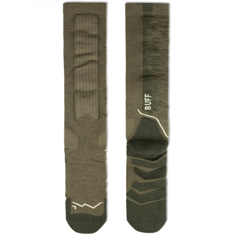 Buff Merino HW Over The Calf Sokid HWO2 Olive Green L