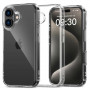 Tech-Protect Flexair Hybrid kaitseümbris Apple iPhone 16 jaoks, läbipaistev