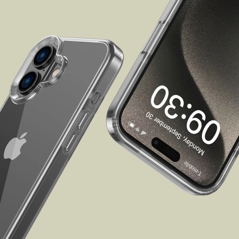 Tech-Protect Flexair Hybrid kaitseümbris Apple iPhone 16 jaoks, läbipaistev
