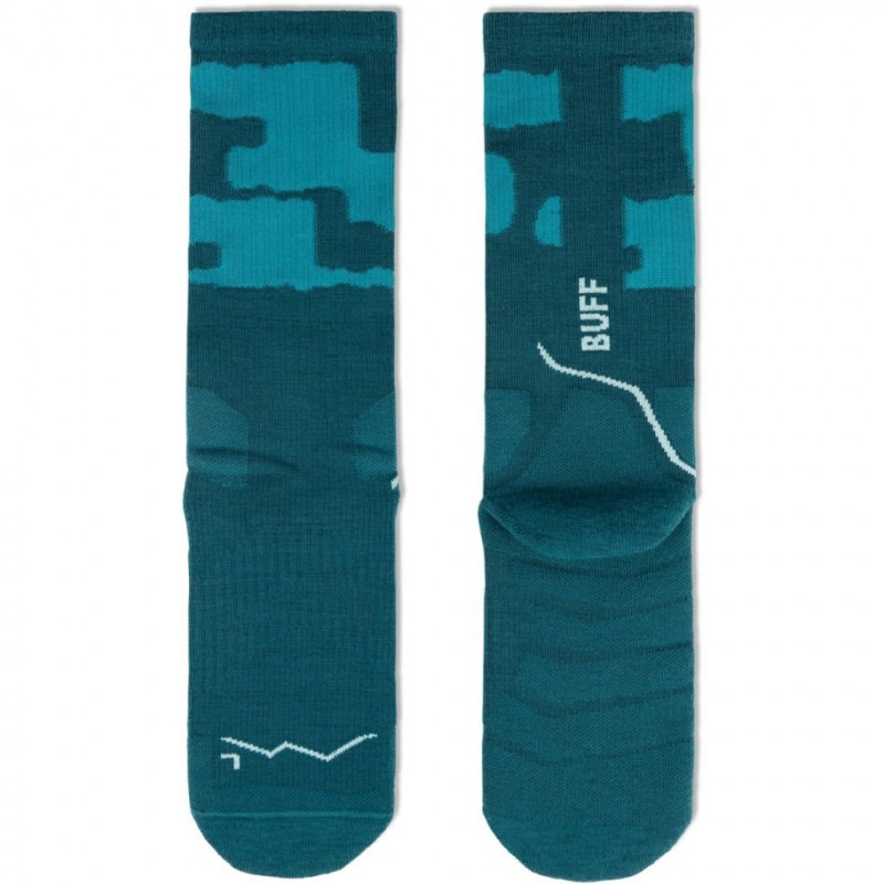 Buff Merino MW Crew sokid MWC2, teal, L