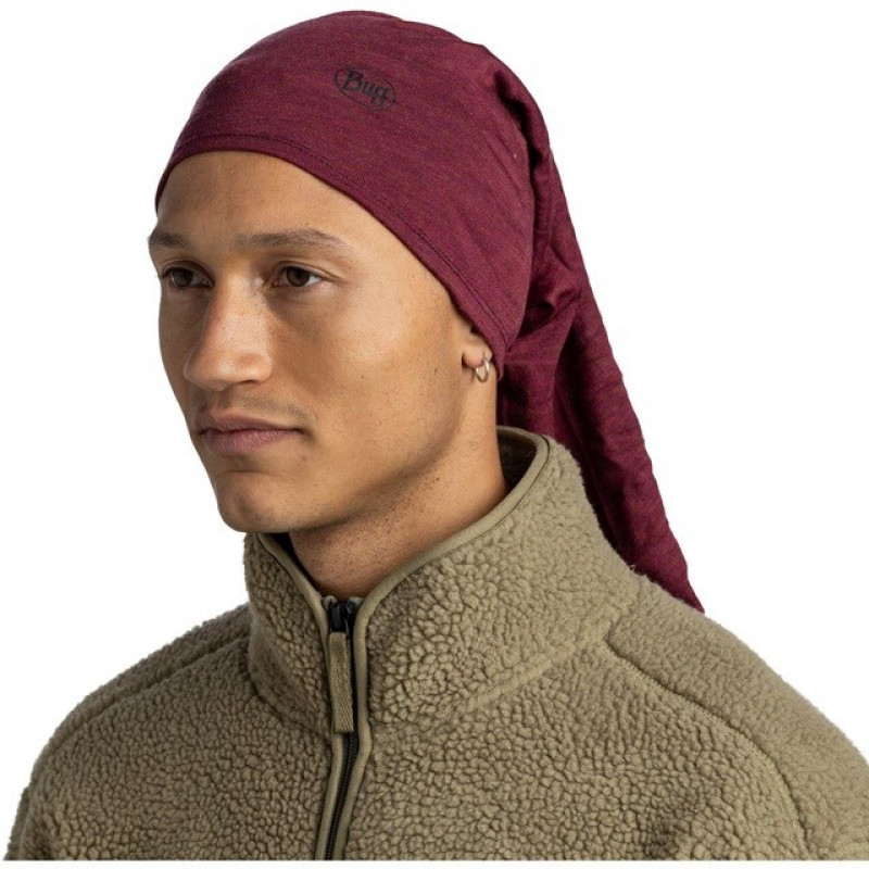 Buff Merino Midweight mitmeotstarbeline sall, Melange Tibetan Red