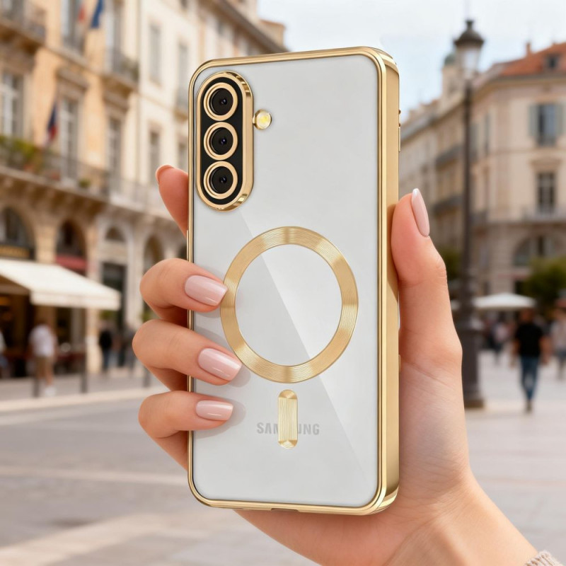 Tech-Protect MagFlex MagSafe ümbris Samsung Galaxy A27 5G jaoks, Shiny Gold