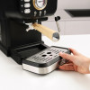 Taurus Onyx Moka 1050 W 20 baari puitkolvi stiilis espressomasin, puit/must/hõbedane