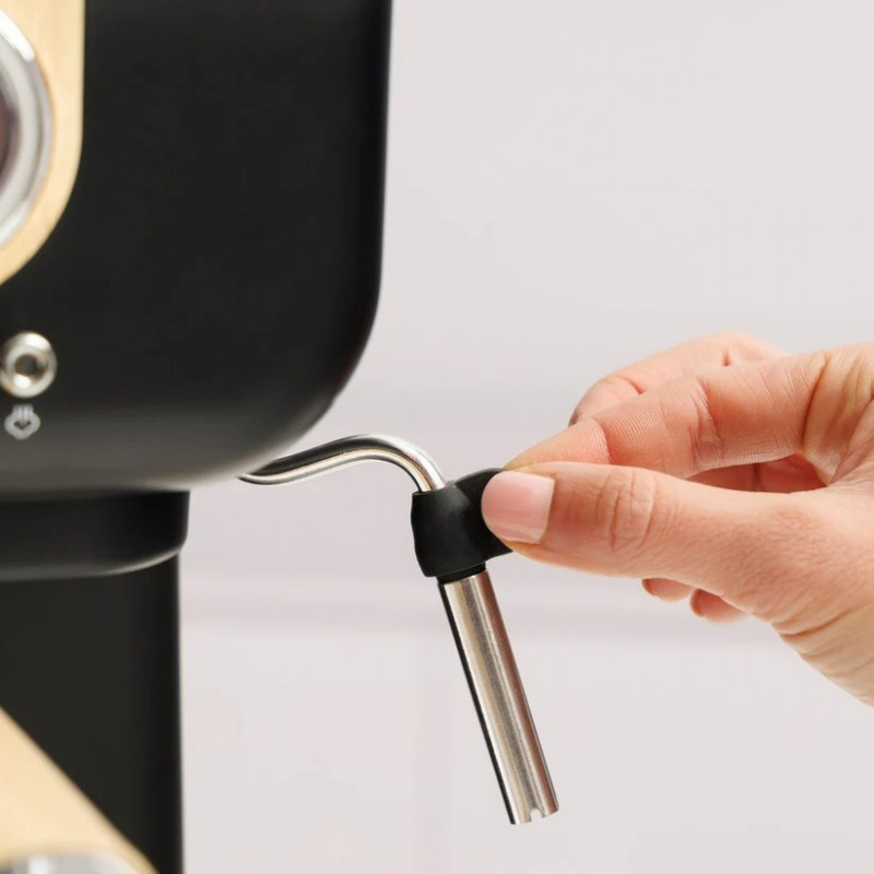 Taurus Onyx Moka 1050 W 20 baari puitkolvi stiilis espressomasin, puit/must/hõbedane