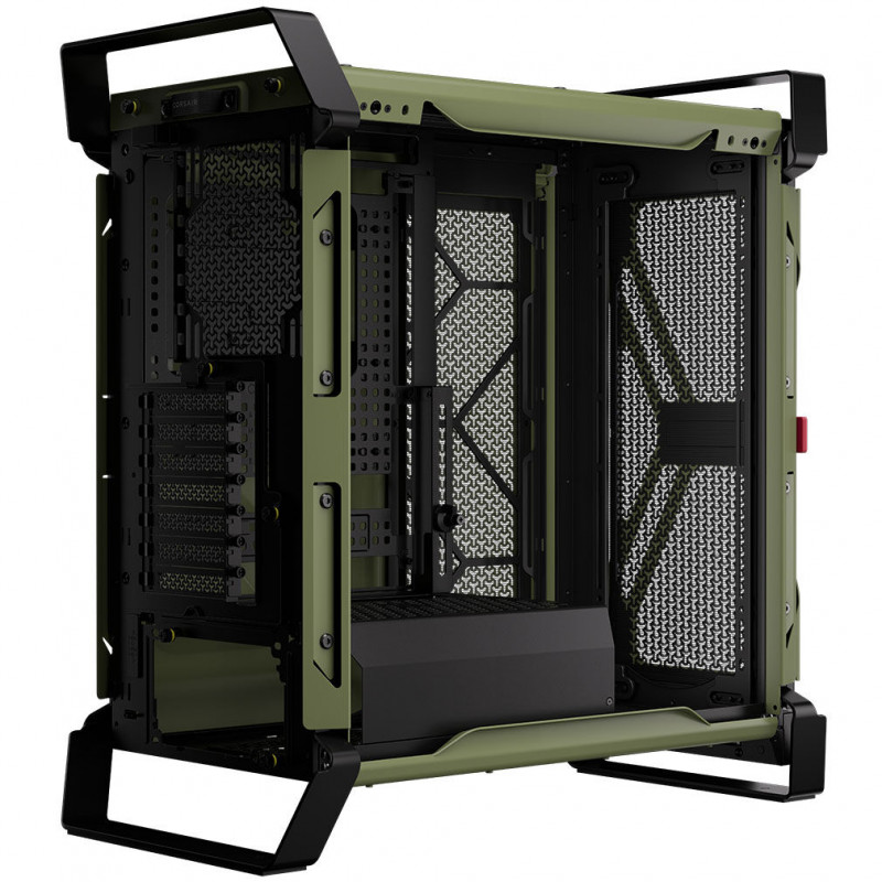 Corsair WARTHOG Performance keskseeria korpus CC-9011350-WW, E-ATX, karastatud klaasist külgpaneel, roheline