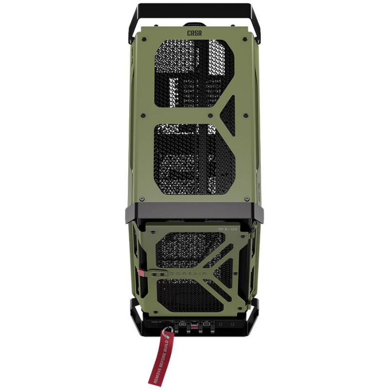 Corsair WARTHOG Performance keskseeria korpus CC-9011350-WW, E-ATX, karastatud klaasist külgpaneel, roheline
