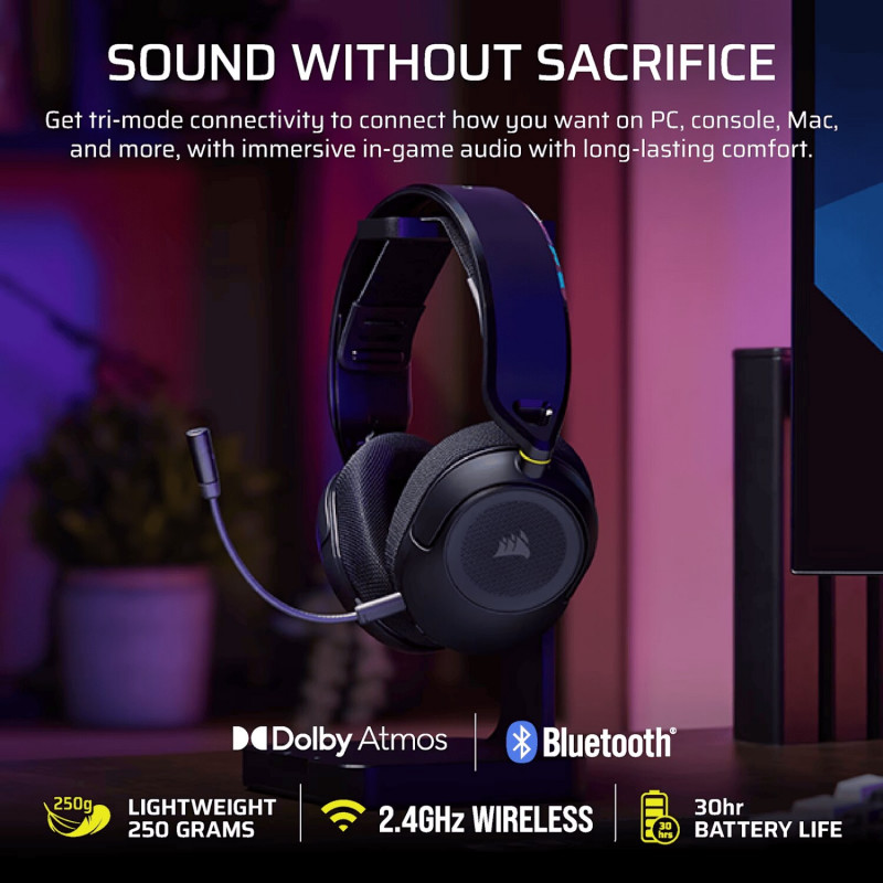 Corsair HS35 V3 juhtmevaba peakomplekt PlayStationile CA-9011410-WW, Carbon