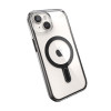 Speck Presidio Perfect-Clear ClickLock & MagSafe SPK526 ümbris Apple iPhone 15 / 14 / 13 jaoks, läbipaistev / jäätunud must / kiltkivihall