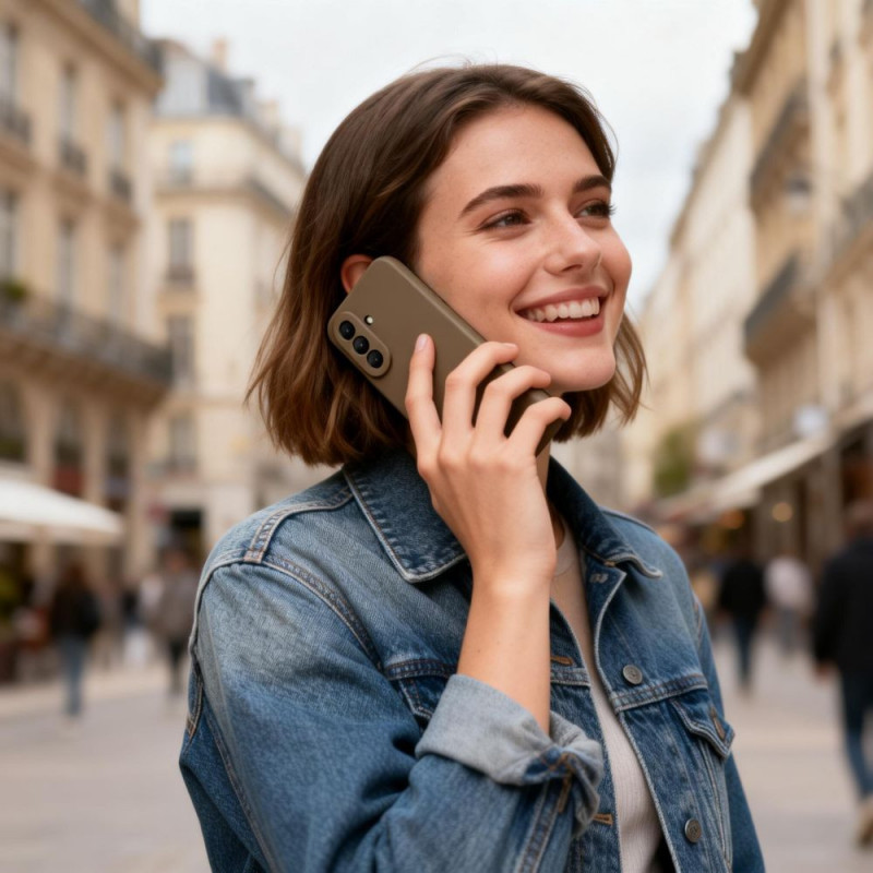 Tech-Protect Icon silikoonkate Samsung Galaxy A27 5G-le, pruun