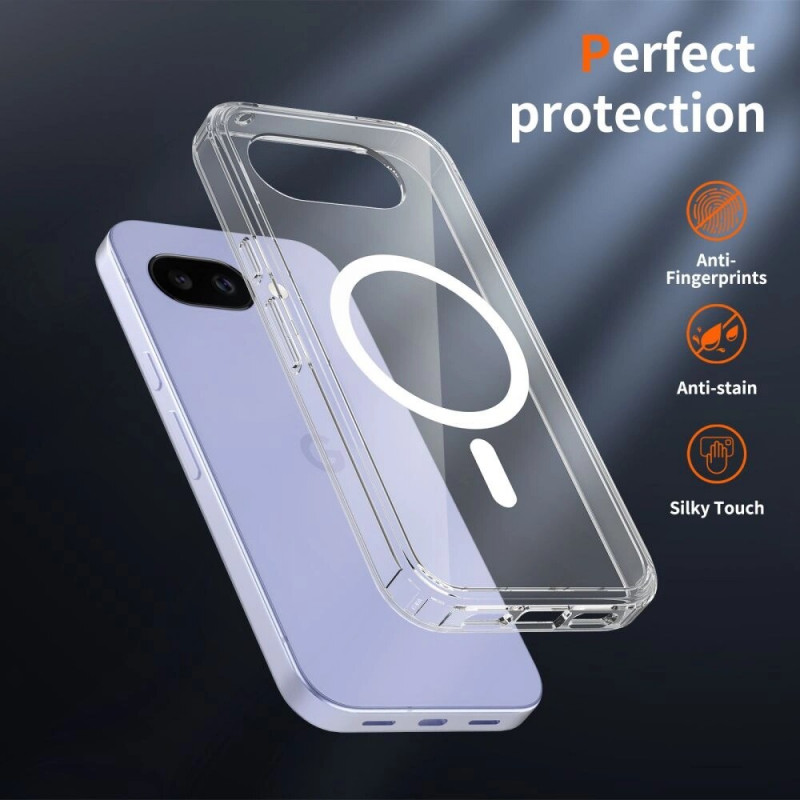 Tech-Protect FlexAir Hybrid MagSafe kaitsekate Google Pixel 10a-le, läbipaistev