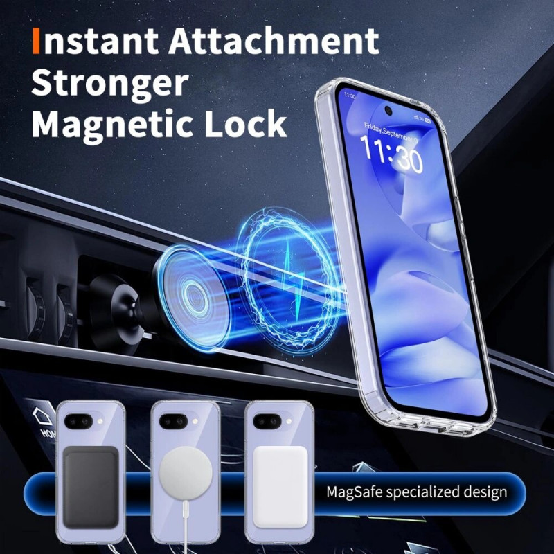 Tech-Protect FlexAir Hybrid MagSafe kaitsekate Google Pixel 10a-le, läbipaistev