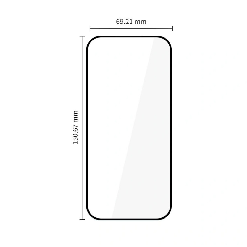 Tech-Protect Glass Fit+ karastatud klaas Google Pixel 9a / 10a jaoks (2 tk), must