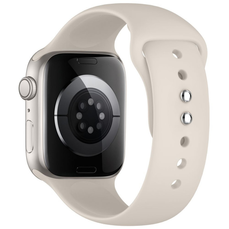 Tech-Protect silikoonist kellarihm Apple Watch 8 / 9 / 10 / 11 / 12 / SE / Ultra jaoks, 44/45/46/49 mm, Starlight