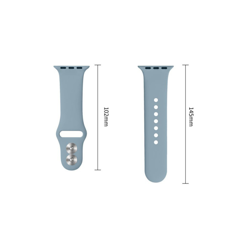 Tech-Protect silikoonist rihm Apple Watch 8 / 9 / 10 / 11 / 12 / SE / Ultra jaoks, 44/45/46/49 mm, Blue Jeans