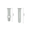 Tech-Protect silikoonist rihm Apple Watch 8 / 9 / 10 / 11 / 12 / SE / Ultra 44/45/46/49 mm jaoks, Lunar Grey