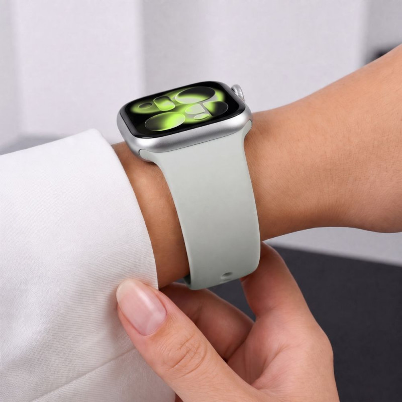 Tech-Protect silikoonist rihm Apple Watch 8 / 9 / 10 / 11 / 12 / SE / Ultra 44/45/46/49 mm jaoks, Lunar Grey