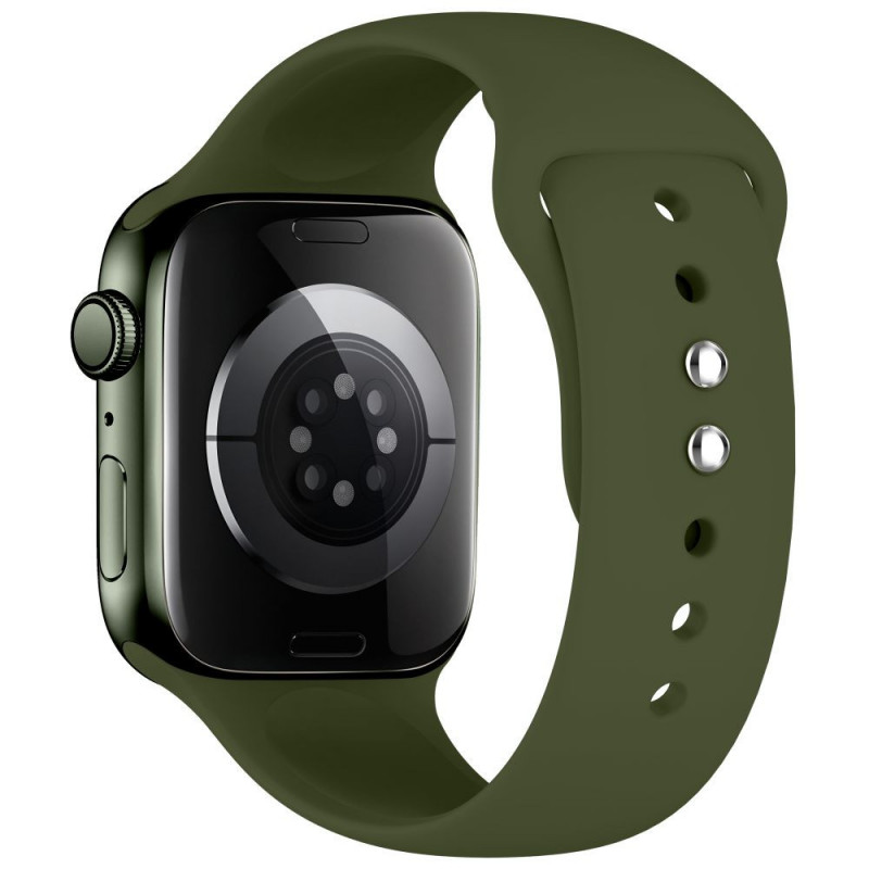 Tech-Protect silikoonist rihm Apple Watch 8 / 9 / 10 / 11 / 12 / SE / Ultra jaoks, 44/45/46/49 mm, oliivroheline