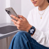 Tech-Protect silikoonist rihm Apple Watch 8 / 9 / 10 / 11 / 12 / SE / Ultra jaoks, 44/45/46/49 mm, Navy Blue
