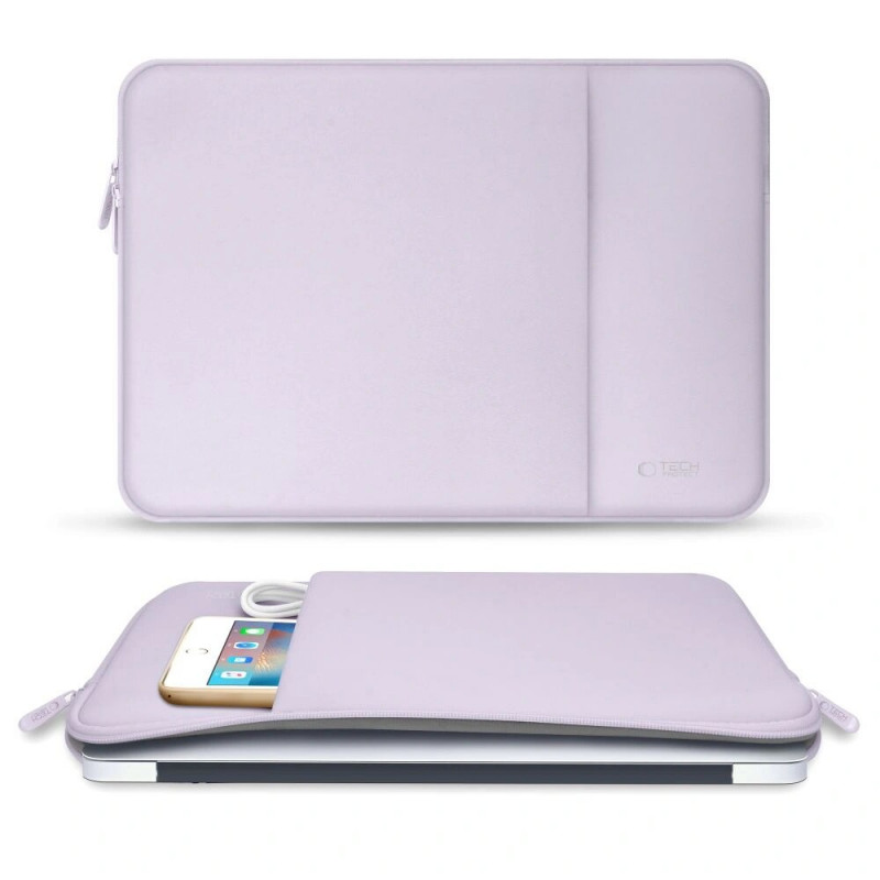 Tech-Protect neopreenist sülearvutikott 15-16", mauve