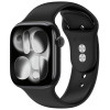 Tech-Protect silikoonist rihm Apple Watch 8 / 9 / 10 / 11 / 12 / SE / Ultra 44/45/46/49 mm jaoks, must