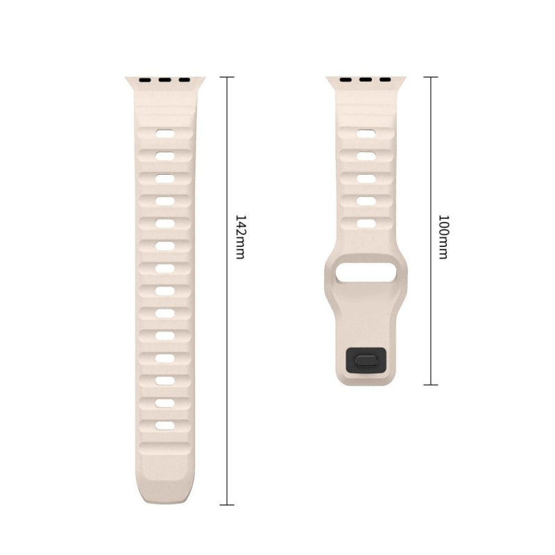 Tech-Protect Silicone Line Apple Watch 8 / 9 / 10 / 11 / 12 / SE / Ultra 44/45/46/49 mm rihm, Stone