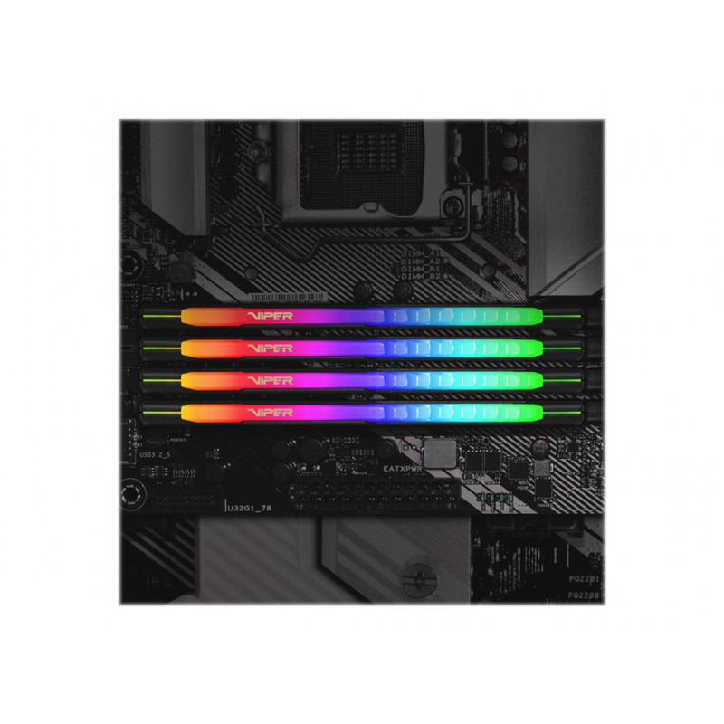 Patriot Extreme Performance Viper Steel RGB DDR4 DIMM 16 GB, DDR4-3200, must