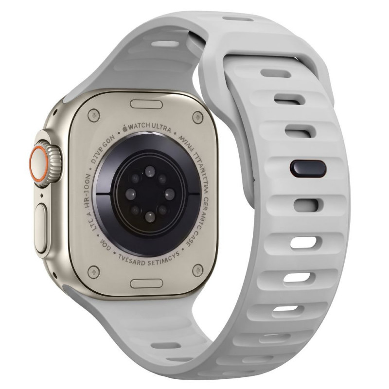 Tech-Protect Silicone Line Apple Watch 8 / 9 / 10 / 11 / 12 / SE / Ultra 44/45/46/49 mm rihm, Lunar Grey